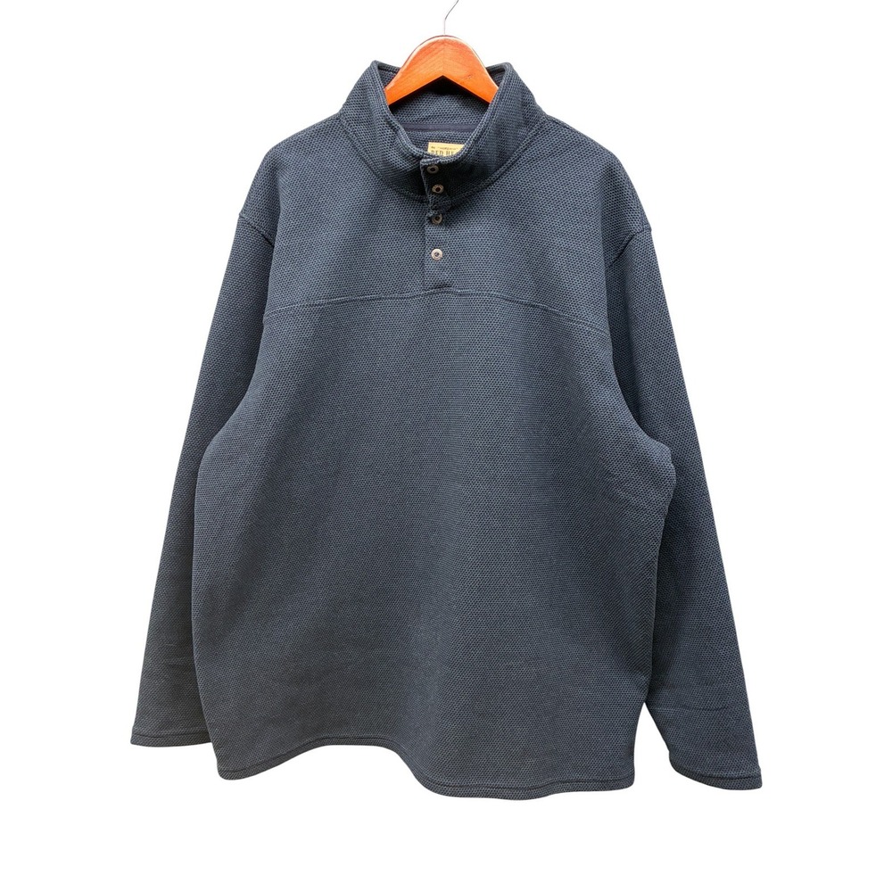 Red Head Pullover Sweatshirt Men's 2XLT Navy‎ 1/4 Snap Mock Neck Casual Outdoor